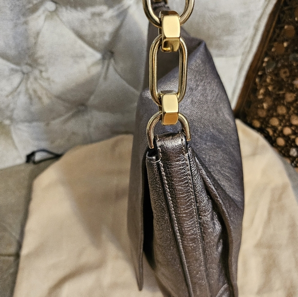 Authentic Loewe anagram metallic silver gray handbag - Picture 8 of 9